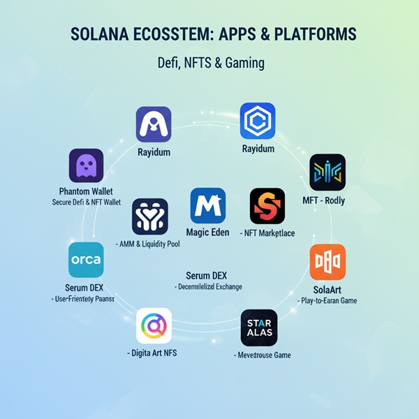 Solana Use Cases in DeFi, NFTs, Gaming और Web3 Projects