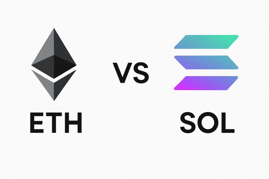 Ethereum vs Solana Logo Comparison – 2025 Crypto Investment Analysis